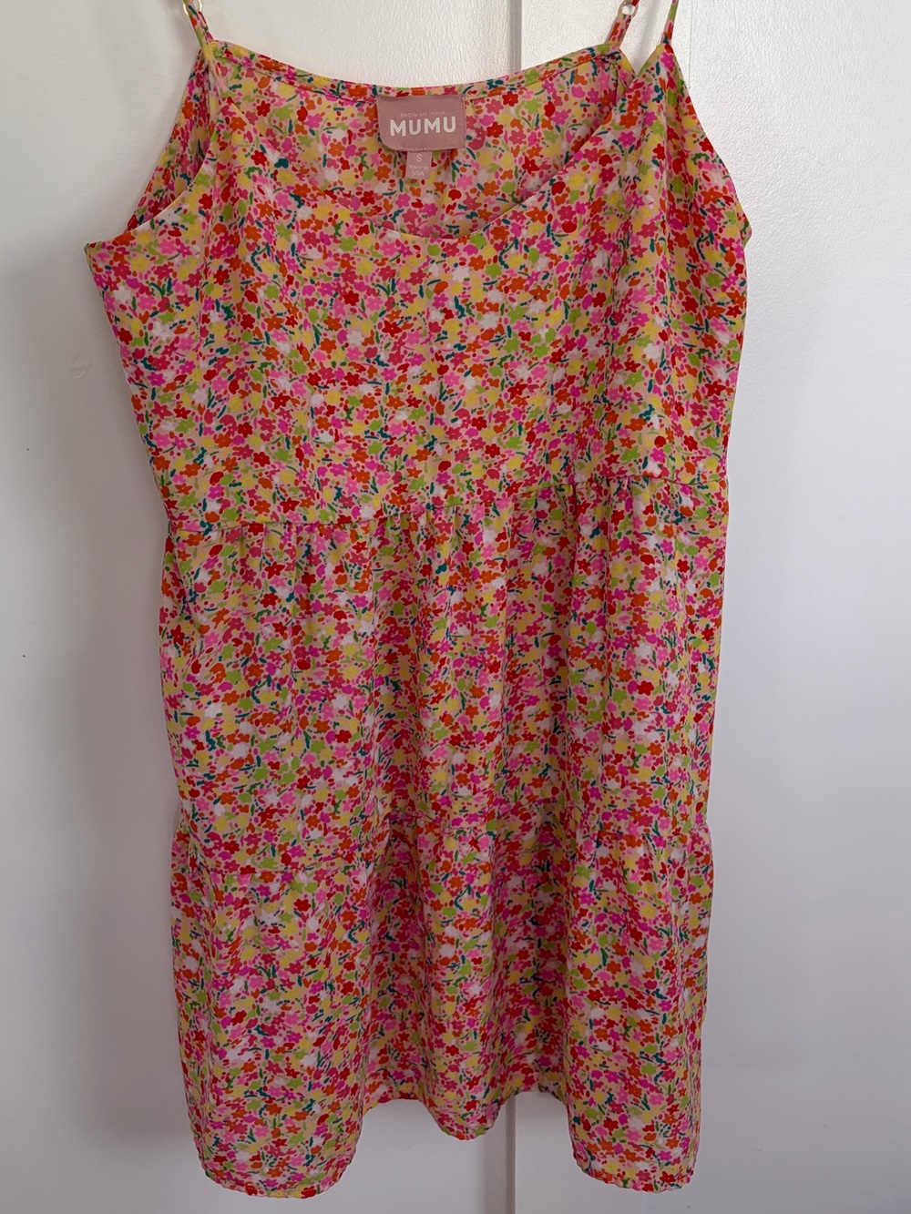 Show Me Your MuMu Pink Multi Floral Sundress Size Small